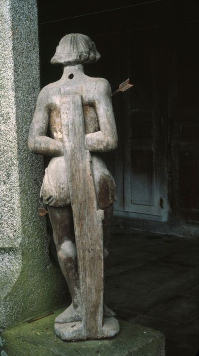 statue : Martyre de saint Sébastien, revers, vue générale