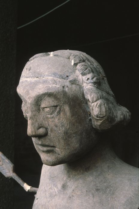 statue : Martyre de saint Sébastien, détail