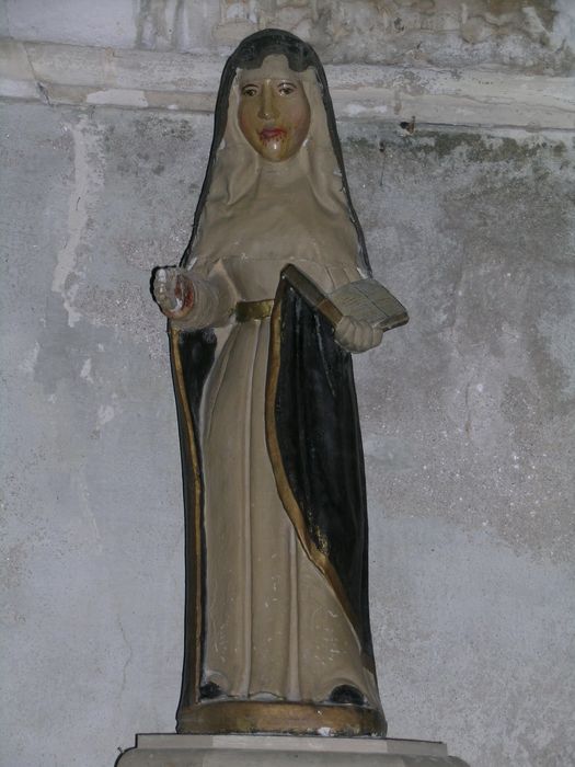 statue : Sainte Apolline - © Ministère de la Culture (France), Conservation des antiquités et des objets d’art d’Ille-et-Vilaine - Tous droits réservés