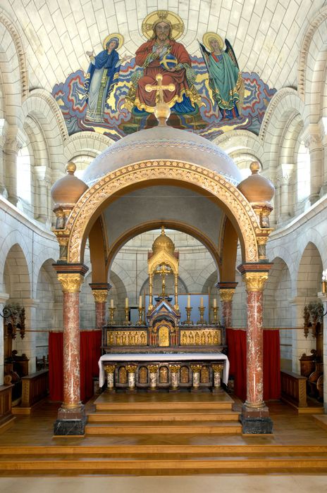 peintures monumentales du chœur, vue d'ensemble