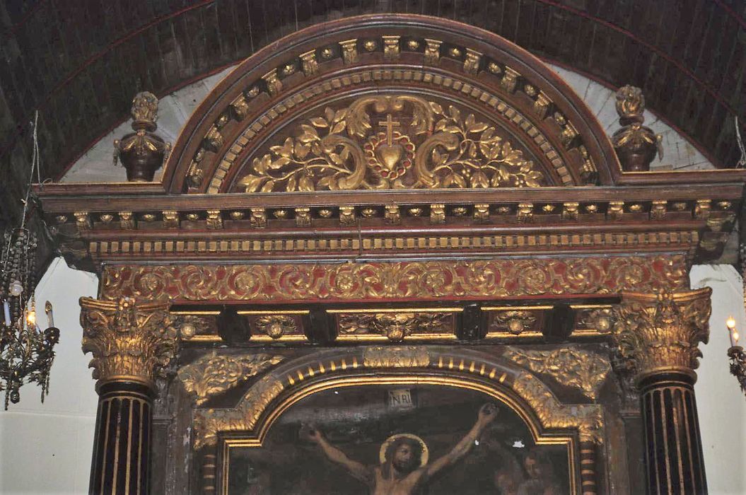 retable du maître-autel, vue partielle