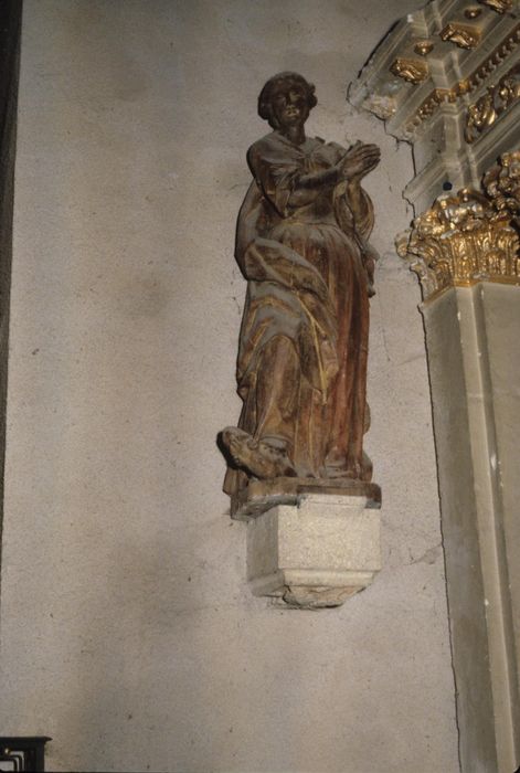 statue : Sainte Marguerite - © Ministère de la Culture (France), Conservation des antiquités et des objets d’art d’Ille-et-Vilaine - Tous droits réservés