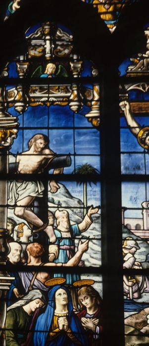 verrière : la Crucifixion,vue partielle