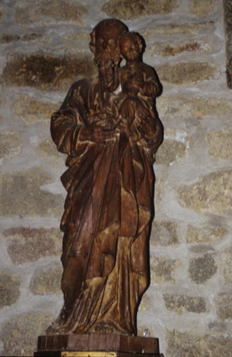 statue : Saint Joseph et l'Enfant Jésus - © Ministère de la Culture (France), Conservation des antiquités et des objets d’art d’Ille-et-Vilaine - Tous droits réservés