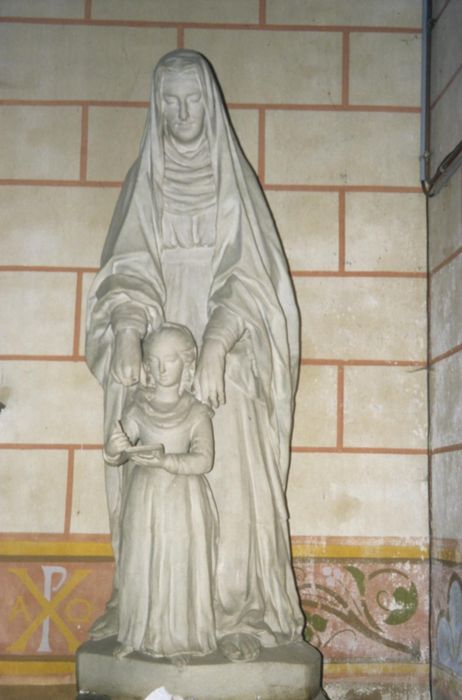 groupe sculpté : Sainte Anne et la Vierge - © Ministère de la Culture (France), Conservation des antiquités et des objets d’art d’Ille-et-Vilaine - Tous droits réservés