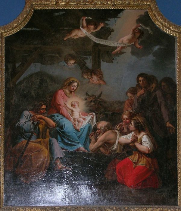 tableau : Adoration des bergers (l') - © Ministère de la Culture (France), Conservation des antiquités et des objets d'art d'Ille-et-Vilaine, tous droits réservés