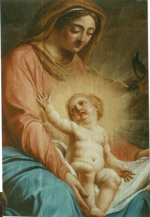 tableau : Adoration des bergers (l'), détail - © Ministère de la Culture (France), Conservation des antiquités et des objets d’art d’Ille-et-Vilaine - Tous droits réservés