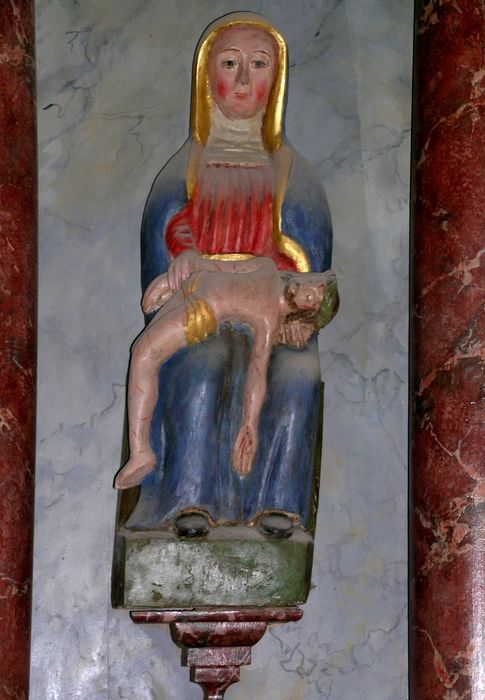 statue : Vierge de Pitié - © Ministère de la Culture (France), Conservation des antiquités et des objets d'art d'Ille-et-Vilaine, tous droits réservés