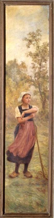 tableau, cadre : la Faneuse