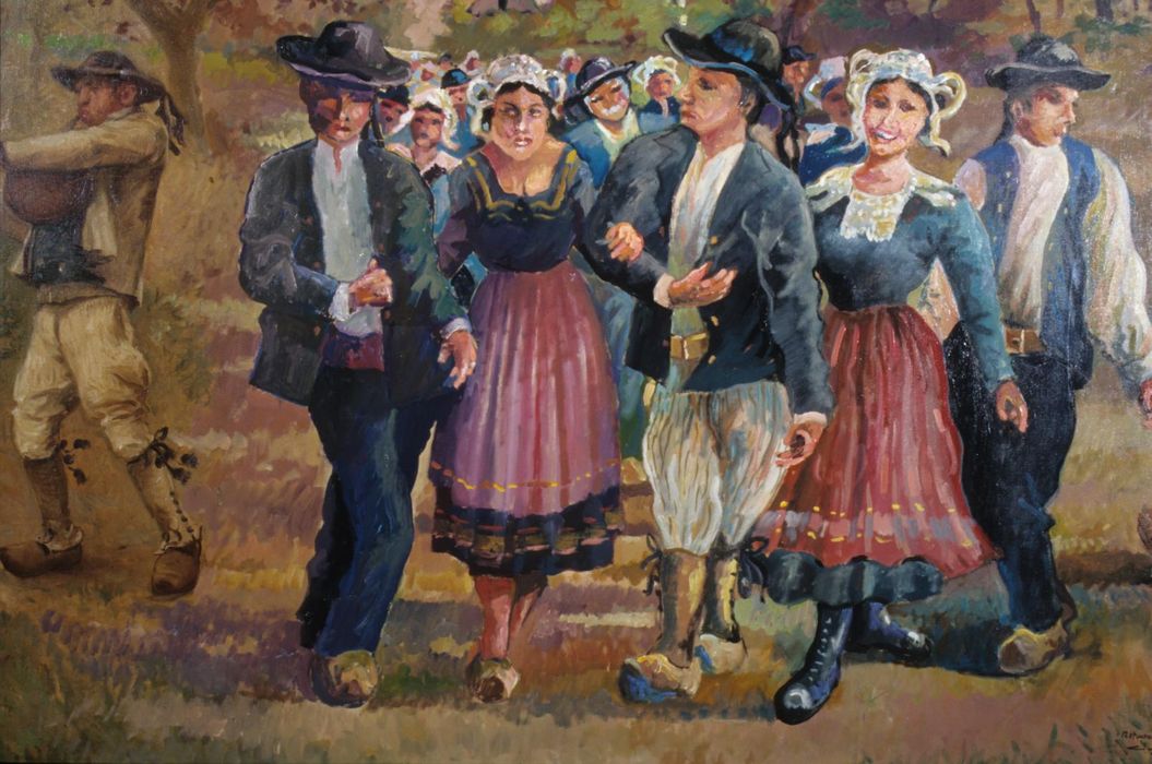 tableau : la Noce, vue partielle