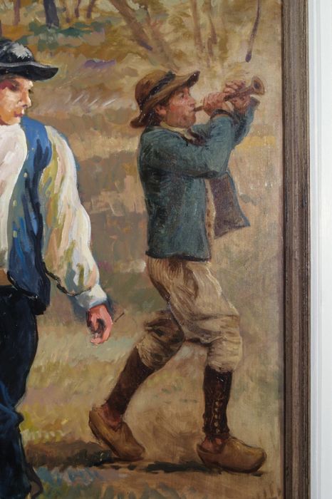 tableau : la Noce, détail