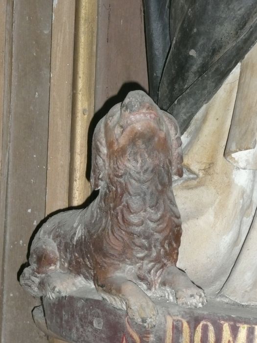 statue :  Saint Dominique, détail