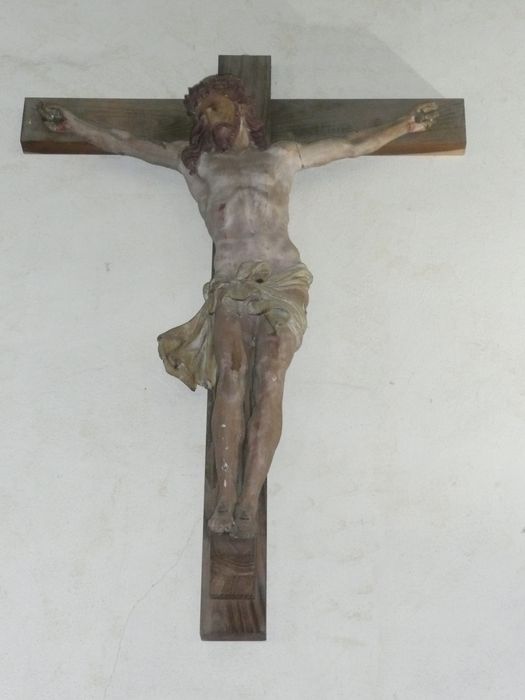 statue : Christ en croix - © Ministère de la Culture (France), Conservation des antiquités et des objets d'art d'Ille-et-Vilaine, tous droits réservés