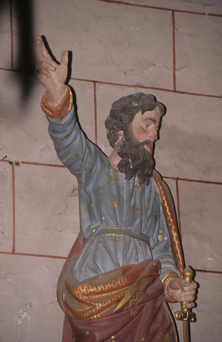 statue : Saint Paul, vue partielle - © Ministère de la Culture (France), Conservation des antiquités et des objets d'art d'Ille-et-Vilaine, tous droits réservés