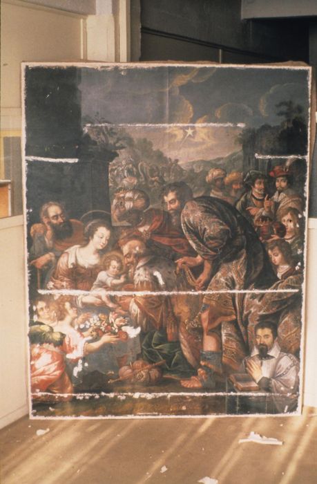 tableau du retable du maître-autel : Adoration des bergers (l')