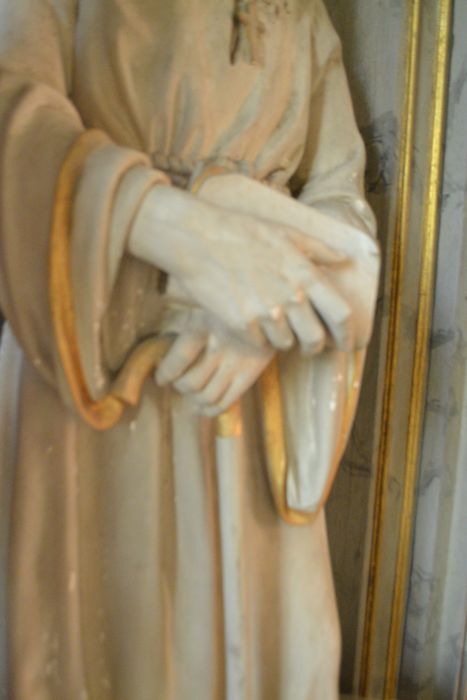 statue : Saint Antoine, détail