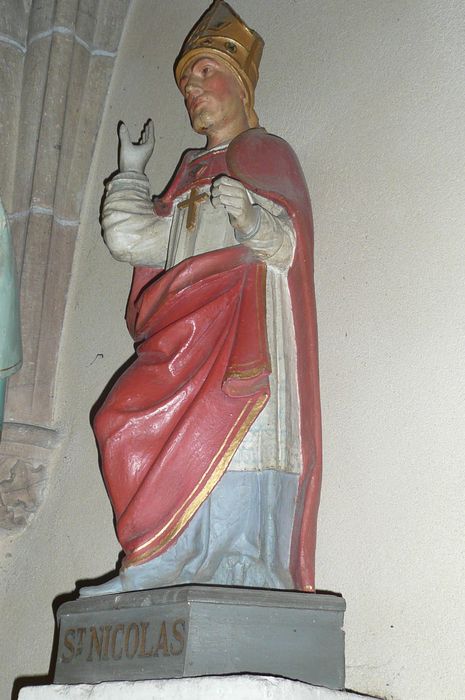 statue : Saint Nicolas - © Ministère de la Culture (France), Conservation des antiquités et des objets d'art d'Ille-et-Vilaine, tous droits réservés