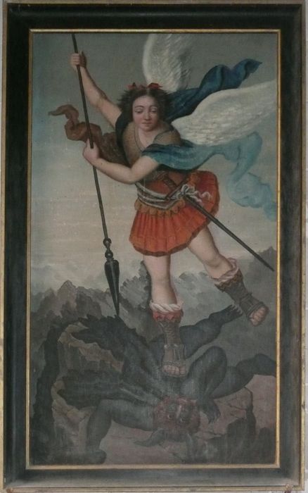 tableau : Saint Michel Archange - © Ministère de la Culture (France), Conservation des antiquités et des objets d’art d’Ille-et-Vilaine - Tous droits réservés