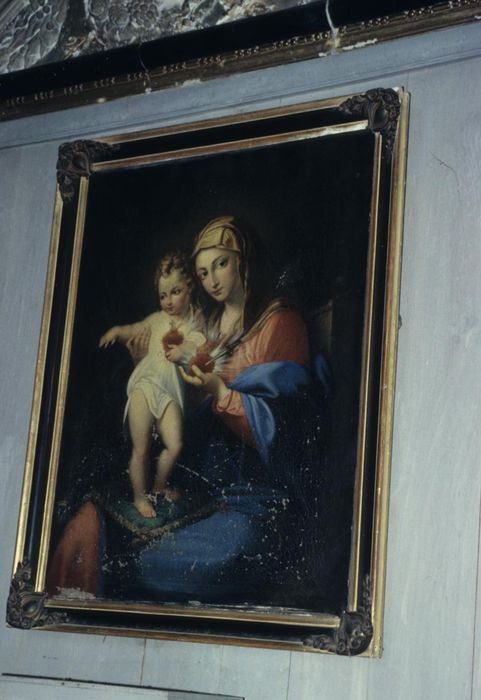 tableau, cadre : Vierge et Enfant Jésus - © Ministère de la Culture (France), Conservation des antiquités et des objets d'art d'Ille-et-Vilaine, tous droits réservés