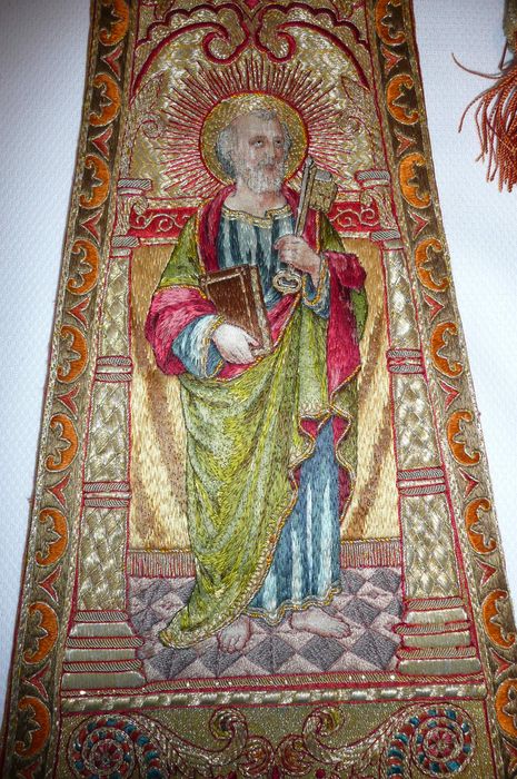 étole : Saint Pierre et saint Paul, détail