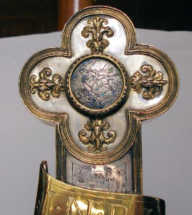 croix de procession, détail