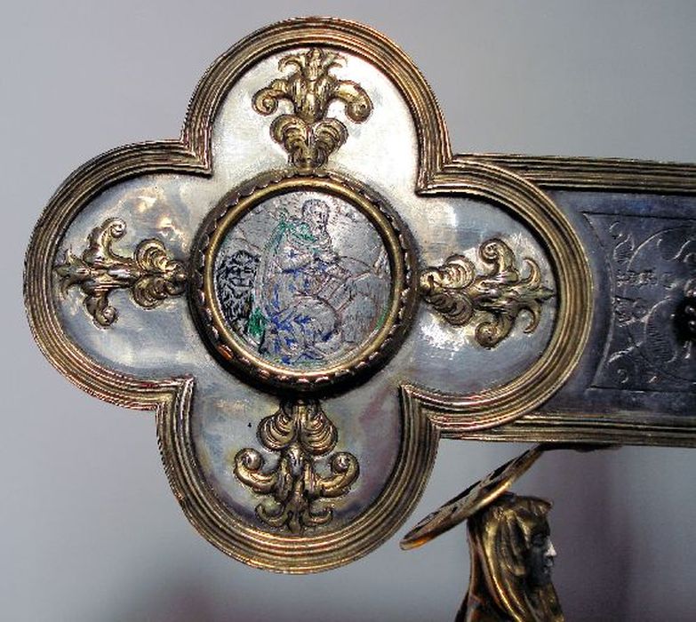 croix de procession, détail