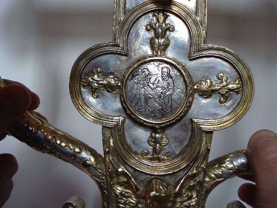 croix de procession, détail