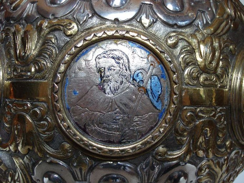 croix de procession, détail