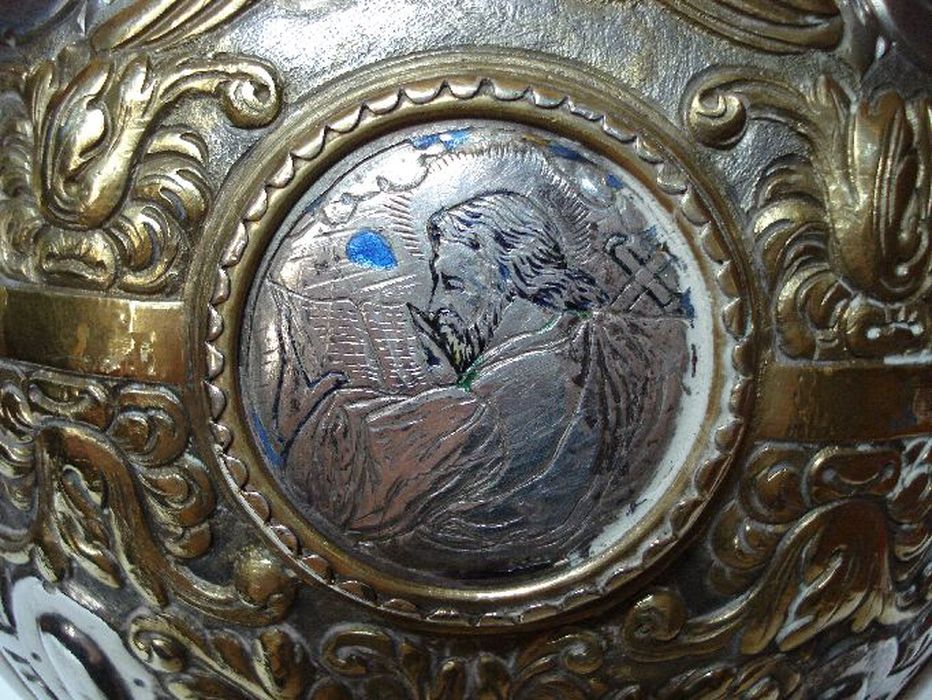 croix de procession, détail
