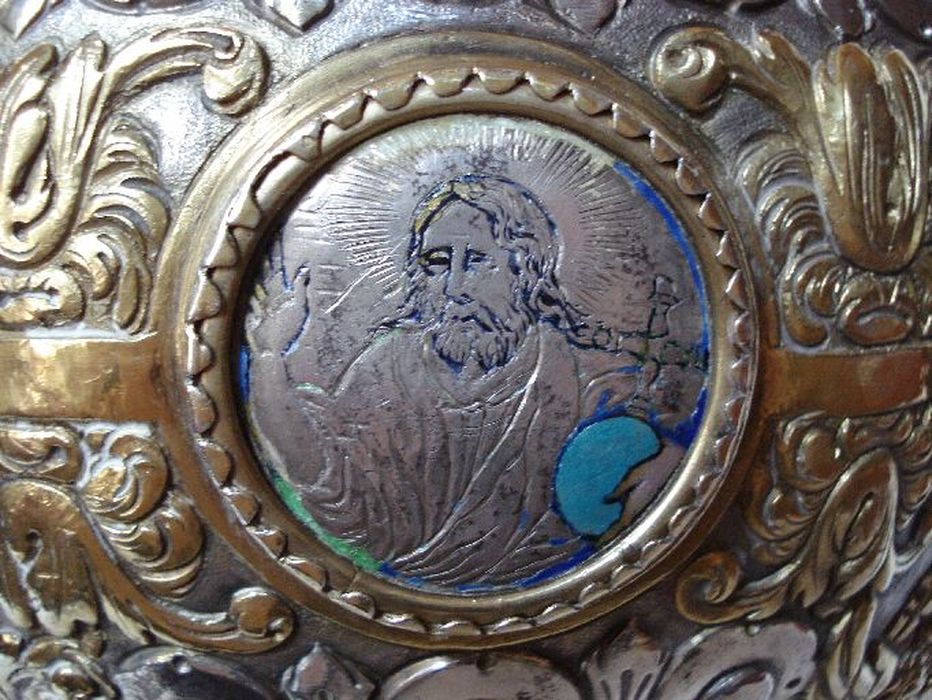 croix de procession, détail