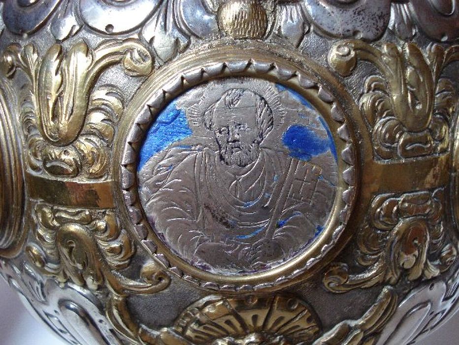 croix de procession, détail