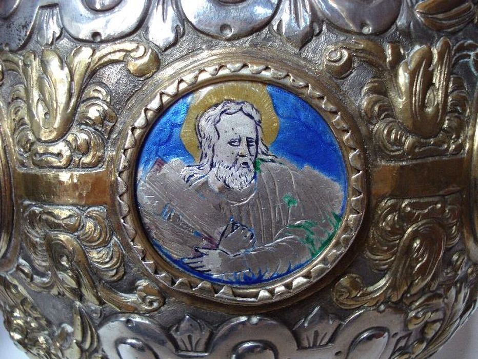 croix de procession, détail
