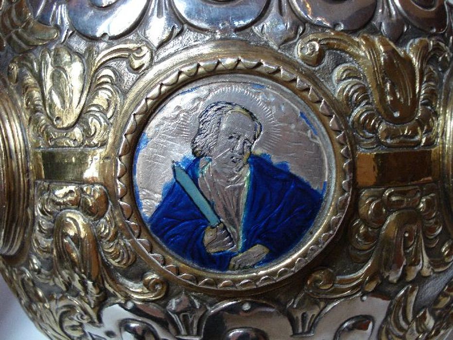 croix de procession, détail