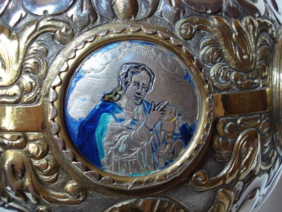 croix de procession, détail
