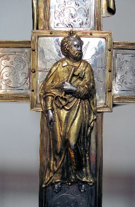 croix de procession, détail