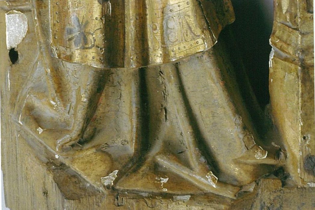 statuette : Porteuse d'offrande, détail
