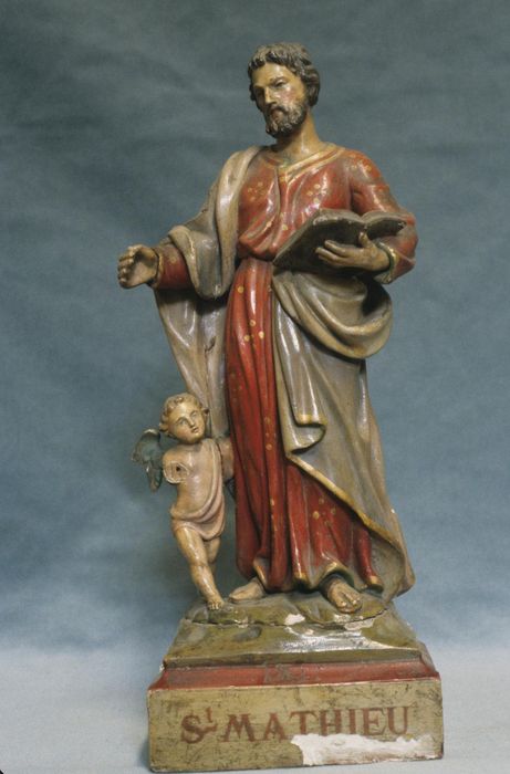 statue (figurine) : Evangéliste, saint Matthieu