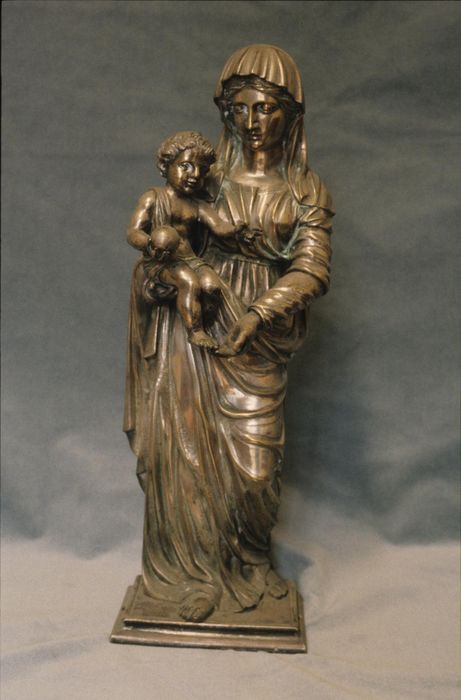 statue (statuette) : Vierge à l'Enfant - © Ministère de la Culture (France), Conservation des antiquités et des objets d’art d’Ille-et-Vilaine - Tous droits réservés