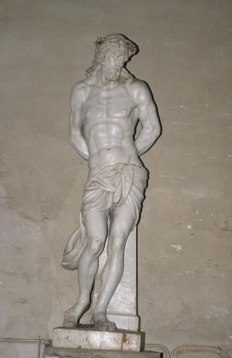 statue : Christ à la colonne (le) - © Ministère de la Culture (France), Conservation des antiquités et des objets d'art d'Ille-et-Vilaine, tous droits réservés