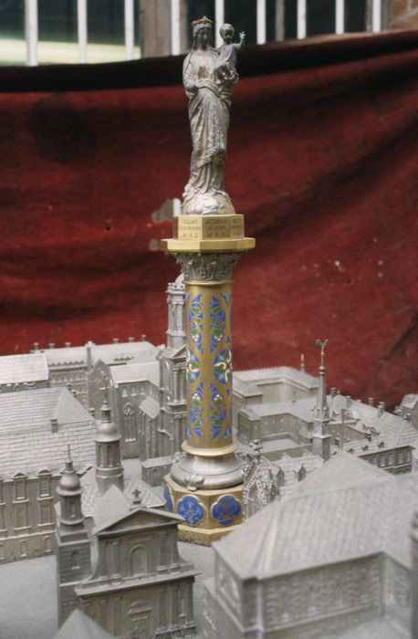 maquette de la ville de Rennes, voeux à Notre Dame de Bonne Nouvelle, détail