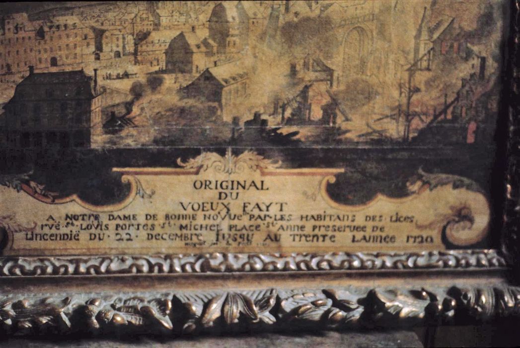 tableau : Voeu des habitants de la ville de Rennes en 1720 (le), détail - © Ministère de la Culture (France), Conservation des antiquités et des objets d'art d'Ille-et-Vilaine, tous droits réservés