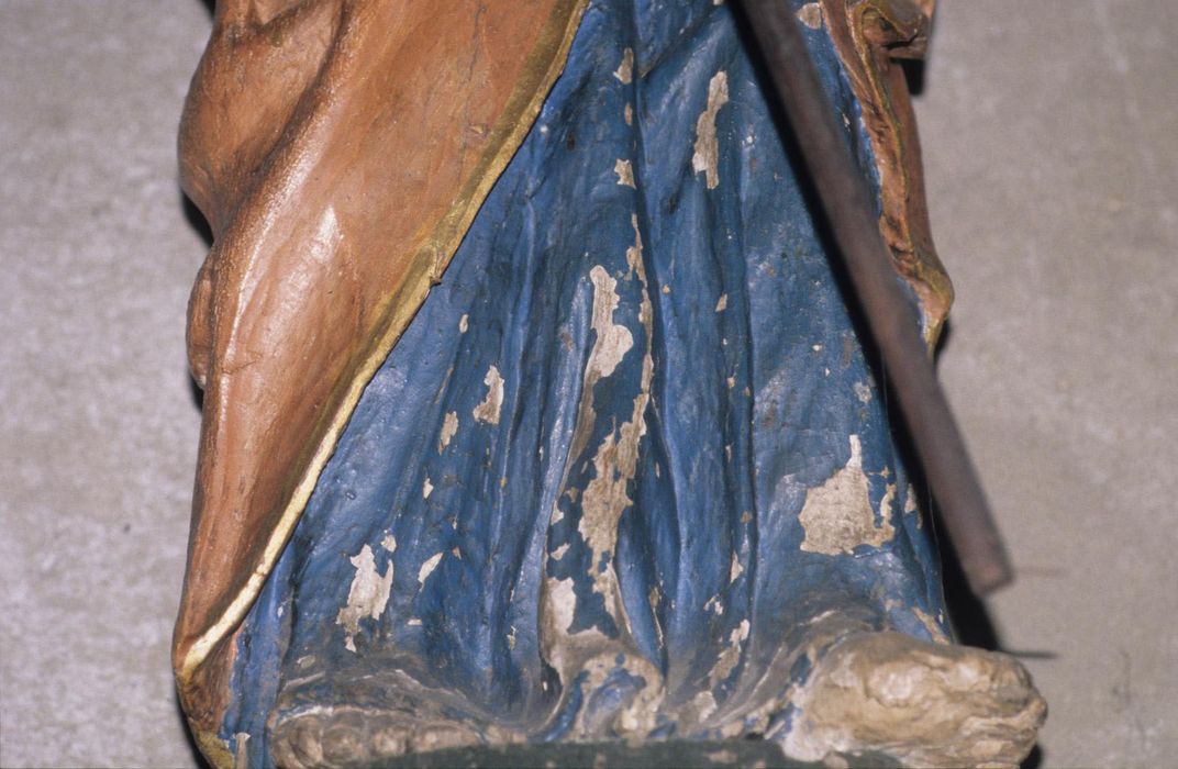 statue : Saint Armel, détail