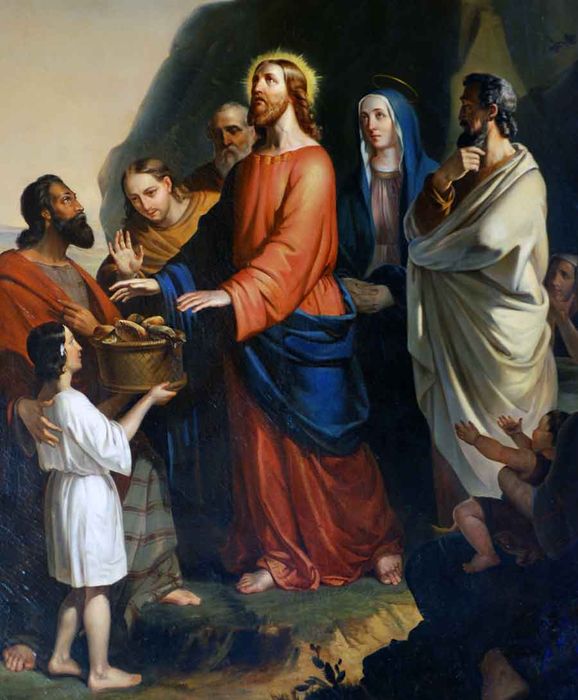 tableau : Multiplication des pains (la) - © Ministère de la Culture (France), Conservation des antiquités et des objets d’art d’Ille-et-Vilaine - Tous droits réservés