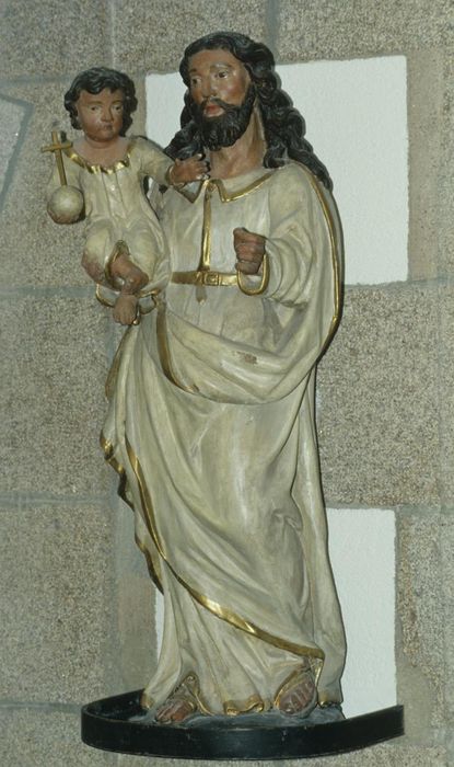 statue : Saint Joseph et l'Enfant - © Ministère de la Culture (France), Conservation des antiquités et des objets d’art d’Ille-et-Vilaine - Tous droits réservés