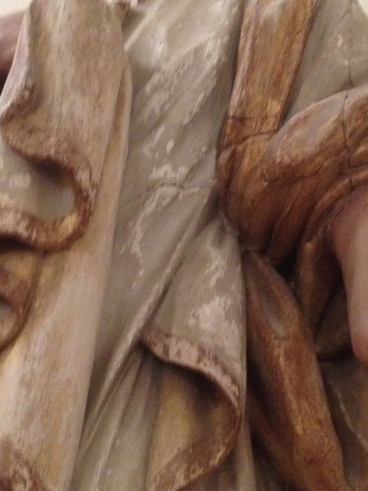 statue : Sainte Anne, détail