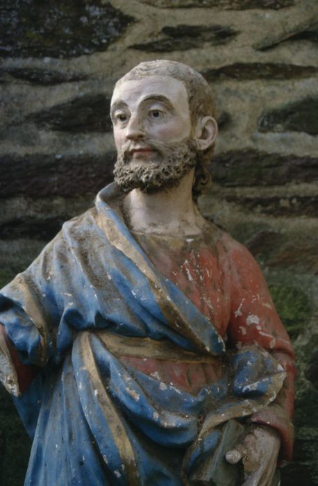 statue : Saint Jacques, vue partielle