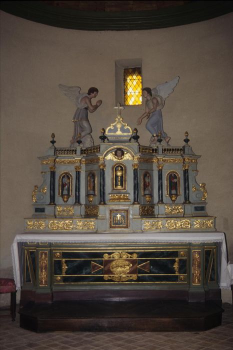 retable, statues (statuettes) : Saint Paul, saint Jean, saint Mathieu, saint Luc