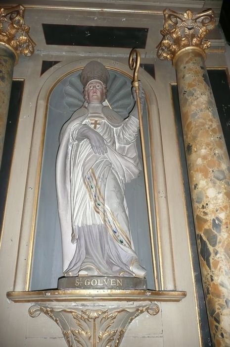 statue du maître-autel : Saint Goulven