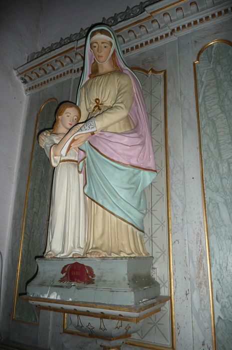 groupe sculpté : Education de la Vierge (l')