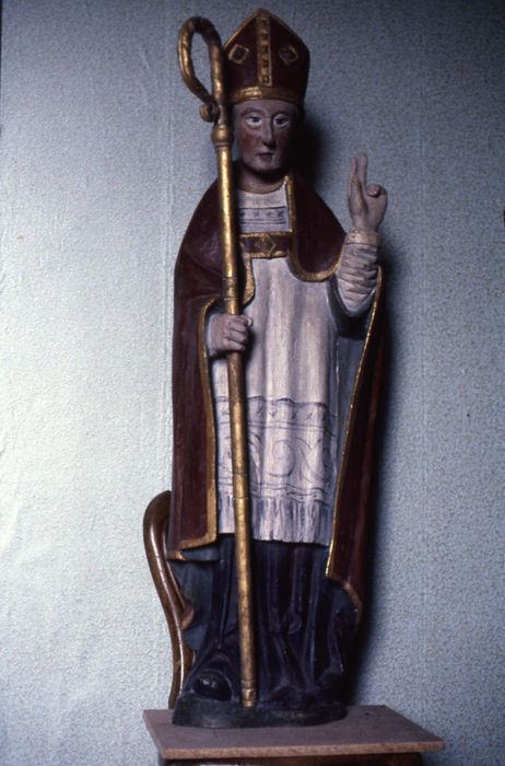 statue : Saint Evêque - © Ministère de la Culture (France), Conservation des antiquités et des objets d'art d'Ille-et-Vilaine, tous droits réservés